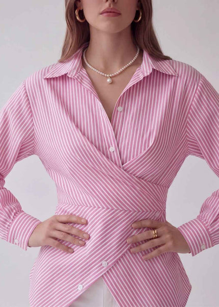 AZURE MUSE ASYMMETRIC SHIRT