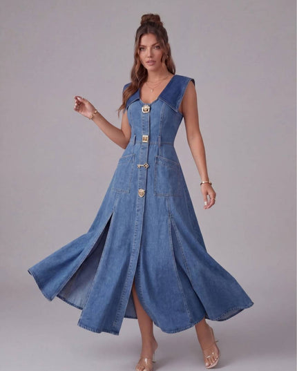 VELORA DENIM DRESS - Sonata