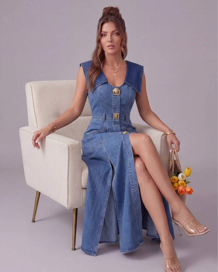 VELORA DENIM DRESS - Sonata