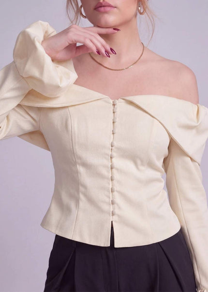 NOIRÉLLE SATIN TOP