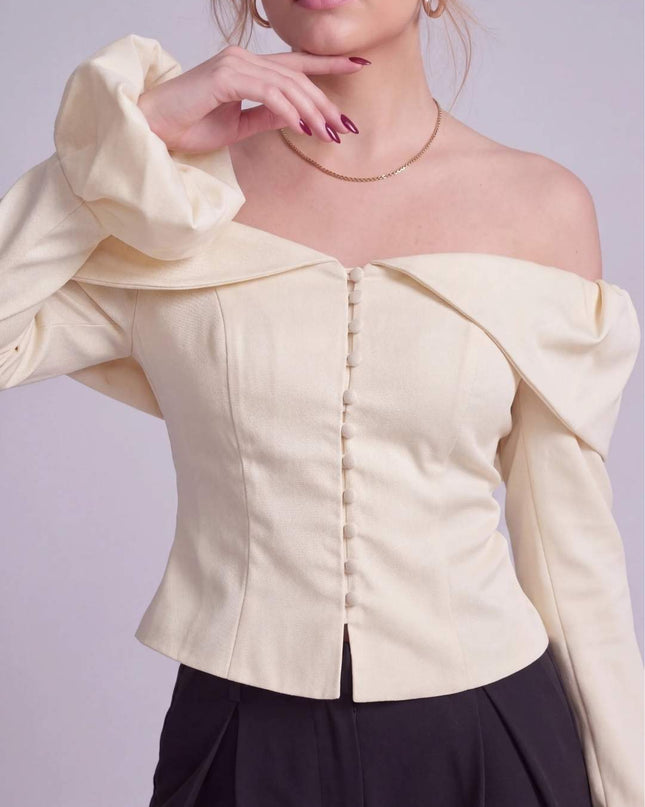 NOIRÉLLE SATIN TOP