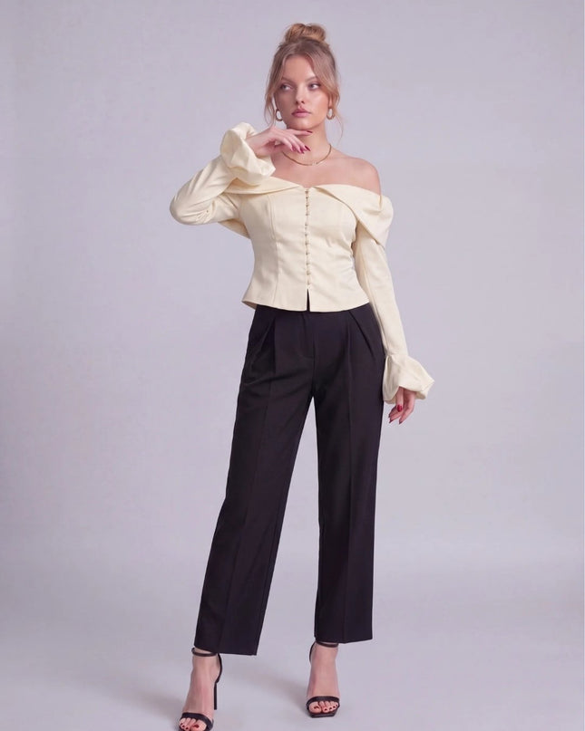 NOIRÉLLE SATIN TOP