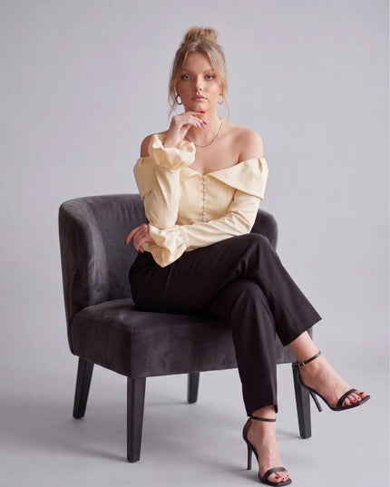 NOIRÉLLE SATIN TOP