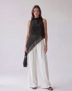 BLACK POLKA DOTS / S