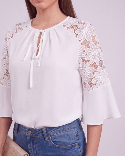 IVORY FLEUR BLOUSE