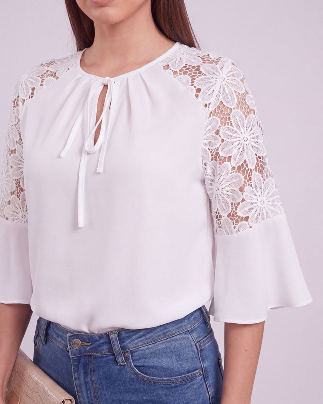 IVORY FLEUR BLOUSE