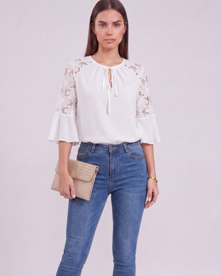 IVORY FLEUR BLOUSE