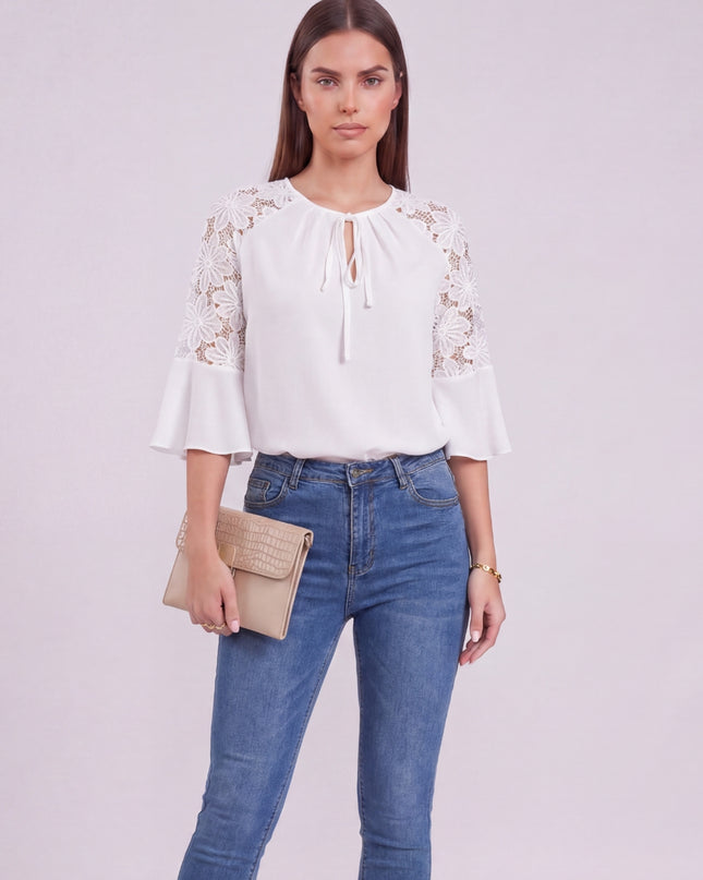 IVORY FLEUR BLOUSE