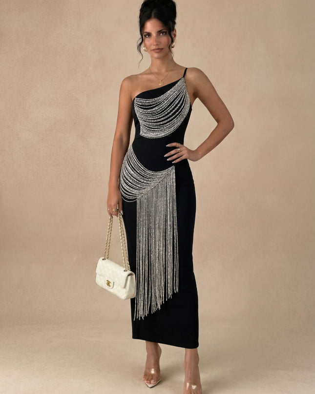 SERAPHINA FRINGE GOWN DRESS - Sonata