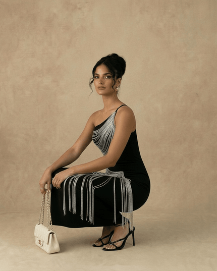 SERAPHINA FRINGE GOWN DRESS - Sonata