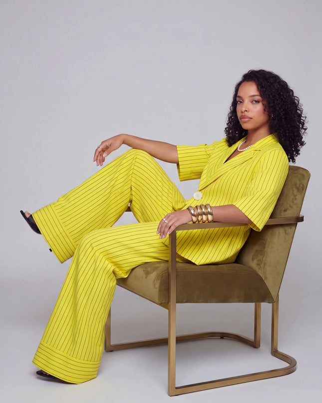 ÉLANCE STRIPE PANT SET