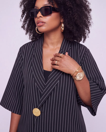 ÉLANCE STRIPE PANT SET
