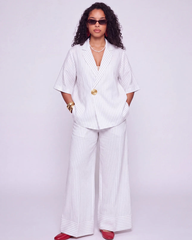 ÉLANCE STRIPE PANT SET