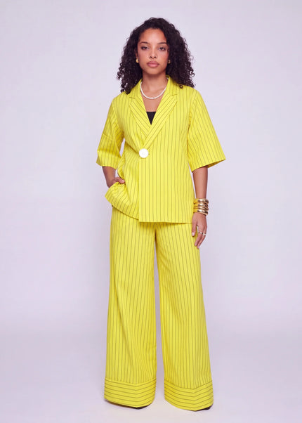 ÉLANCE STRIPE PANT SET