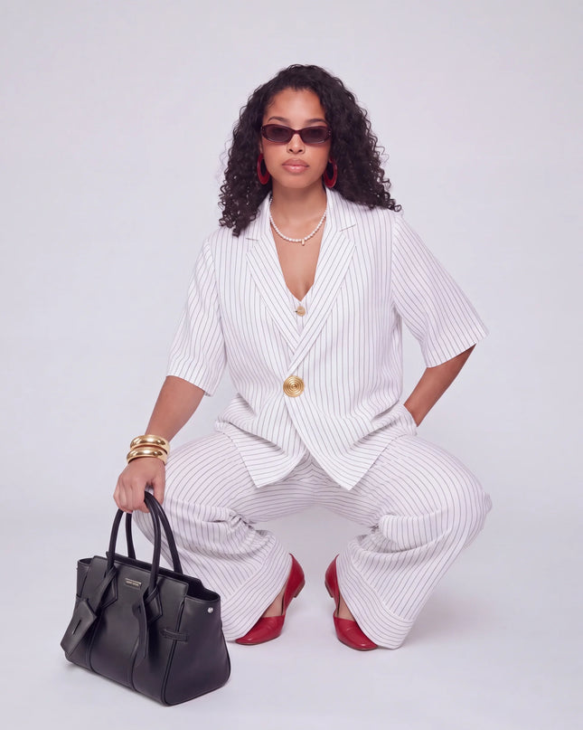 ÉLANCE STRIPE PANT SET